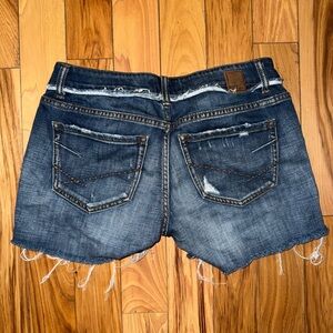 BKE Blue Distressed Jean Shorts